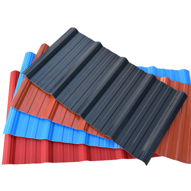 Hojas de techado corrugadas de plástico resistentes al calor Tipos de mosaicos para techos de paneles de pared